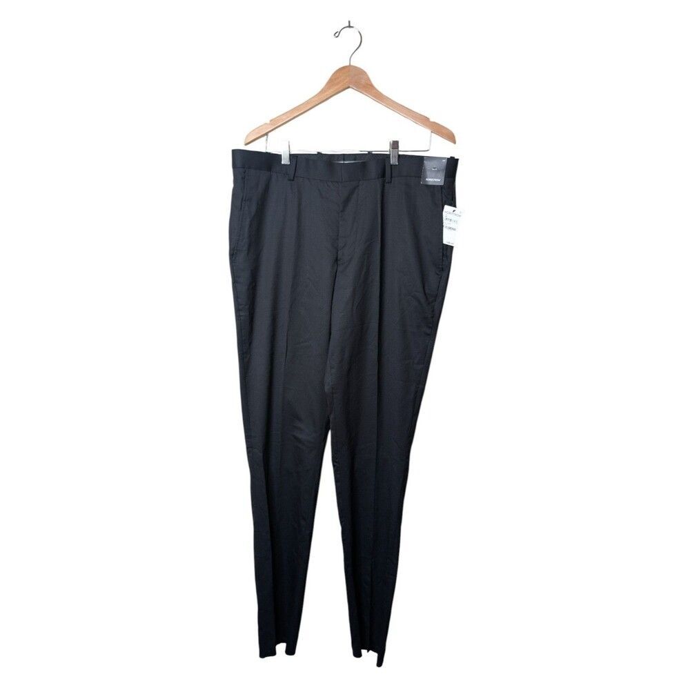 Nordstrom Men’s Black Tech Smart Trim Fit Pants 38W NWT